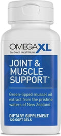 Omega XL 120 Softgels Joint & Muscle Support Omega-3 Green Lipped Mussel Supplement Fit And Glow
