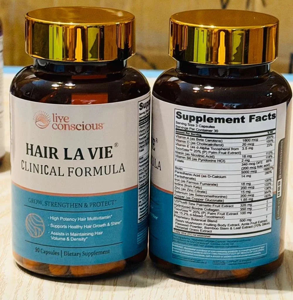 Hair La Vie Clinical Formula Hair Growth Vitamins for Women 1 Pack Fast Shipping Fit And Glow