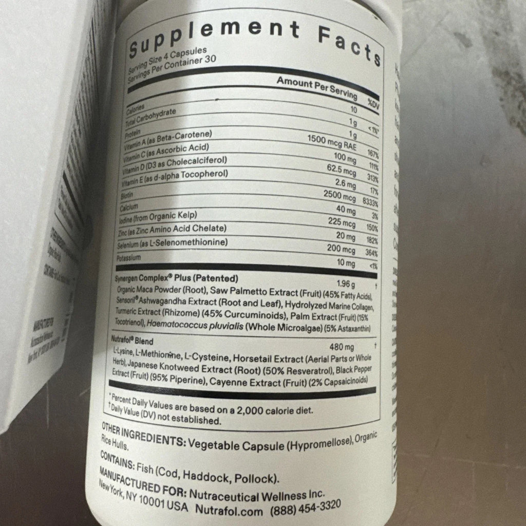 NUTRAFOL "Women's Balance" Hair Growth Supplements (120 Pills) Fit And Glow