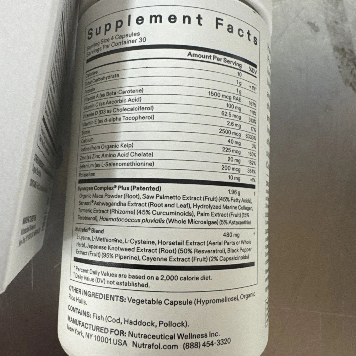 NUTRAFOL "Women's Balance" Hair Growth Supplements (120 Pills) Fit And Glow