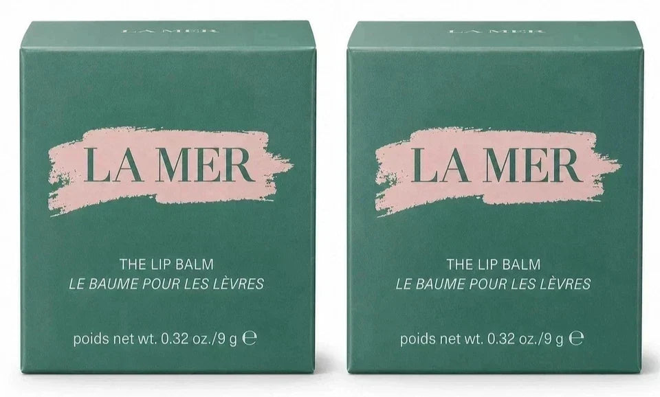 PACK OF 2 La Mer The Lip Balm 0.32 oz 9g NeW &FRESH STOCK & Sealed Box Fit And Glow